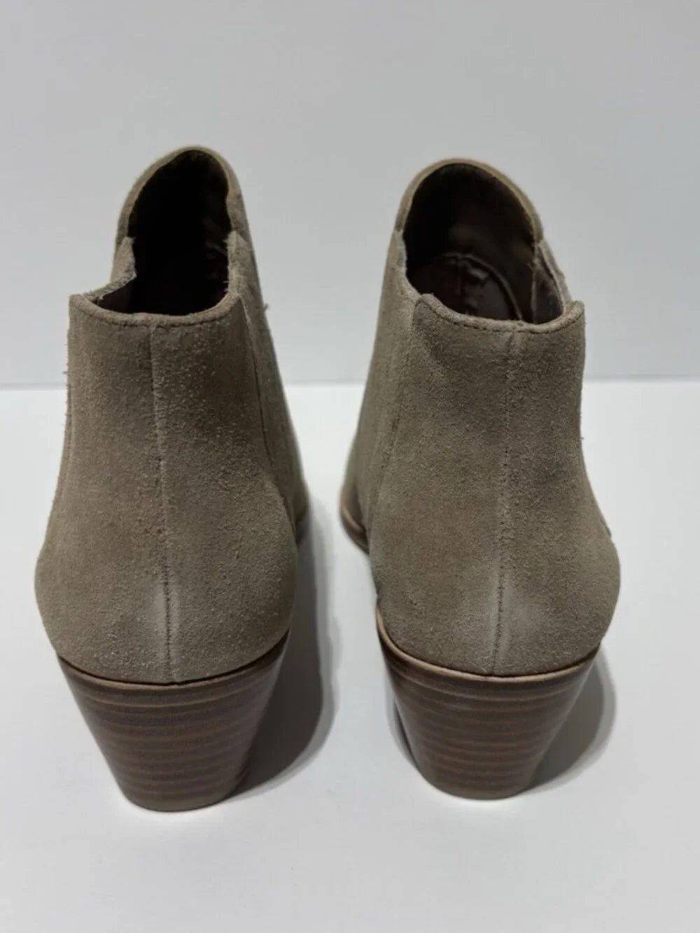 Joie Women’s Barlow Taupe Suede Ankle Bootie, Size US 8M, EUR 38